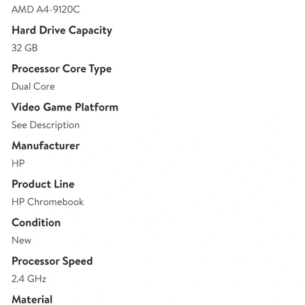 Hp 11.6” chromebook